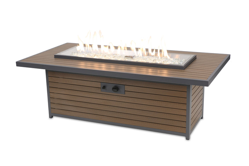 Outdoor GreatRoom Brooks 61-in Linear Gas Fire Table