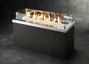 Outdoor GreatRoom Key Largo 48-in Rectangular Propane Fire Pit in Stainless Steel