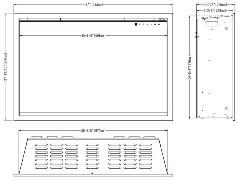 Modern Flames Orion 42-in Traditional Electric Fireplace