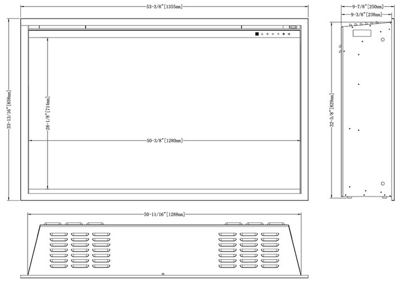 Modern Flames Orion 54-in Traditional Electric Fireplace