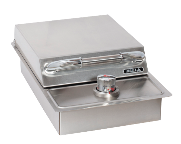 Bull Drop In Gas Propane Single Stainless Steel Side Burner w/ Lid