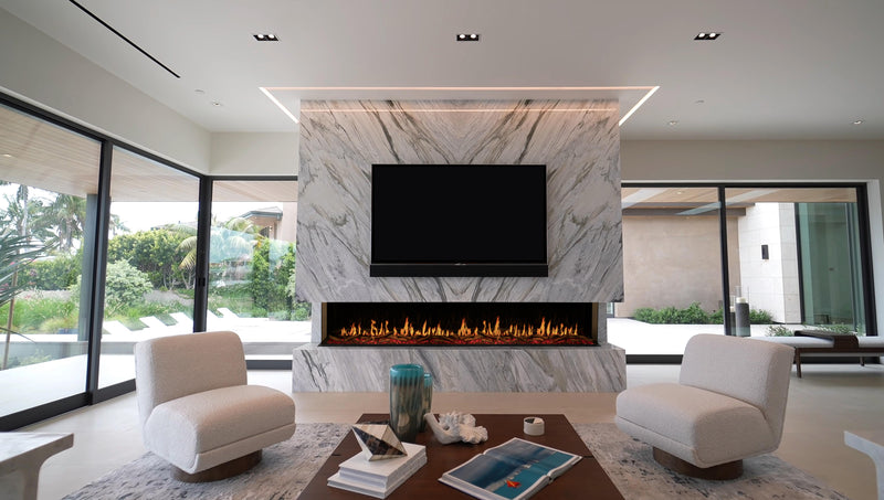 Modern Flames Orion 100-in Multi Heliovision Linear Electric Fireplace