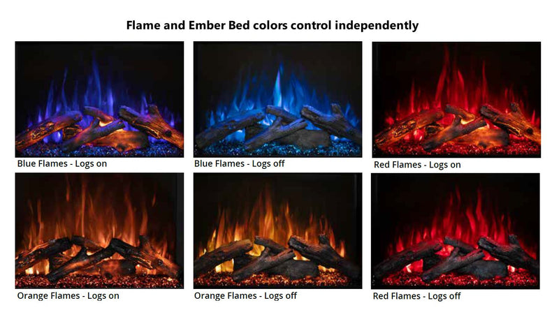 Modern Flames Redstone 36-in Built-In Traditional Electric Fireplace