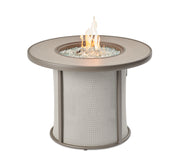 Outdoor GreatRoom Stonefire 32-in Round Aluminum Fire Pit Table in Gray