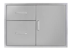 Wildfire 30" x 21" Stainless Steel Door & Double Drawer Combo