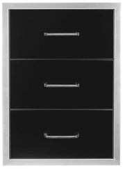 Wildfire 19" x 26" Stainless Steel Triple Access Drawer
