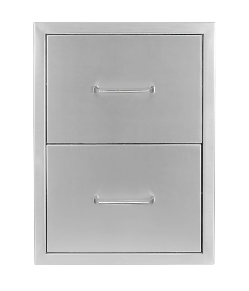 Wildfire 16" x 22" Stainless Steel Double Access Drawer