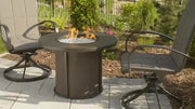Outdoor GreatRoom Stonefire 32-in Round Aluminum Fire Pit Table in Brown