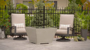 Outdoor GreatRoom Cove 37-in Square Gas Fire Pit Bowl in Natural Grey