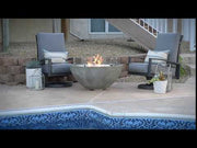 Outdoor GreatRoom Cove 42-in Round Propane Fire Bowl in Natural Grey