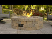 Outdoor GreatRoom Bronson 51-in Round Propane Concrete Fire Pit Enclosure