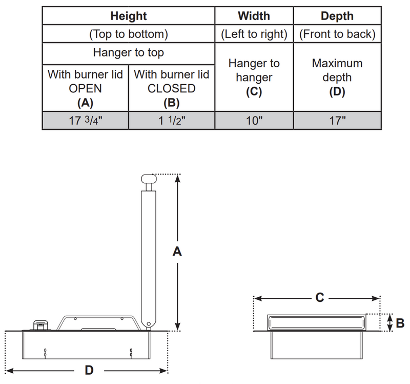 FireMagic Stainless Steel Countertop Natural Gas Single Side Burner